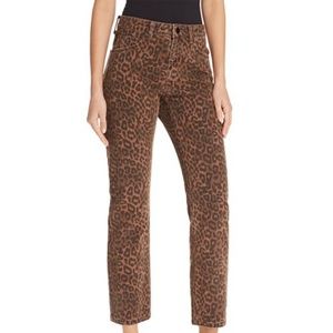 T by Alexander Wang Cropped Cult Leopard Jeans